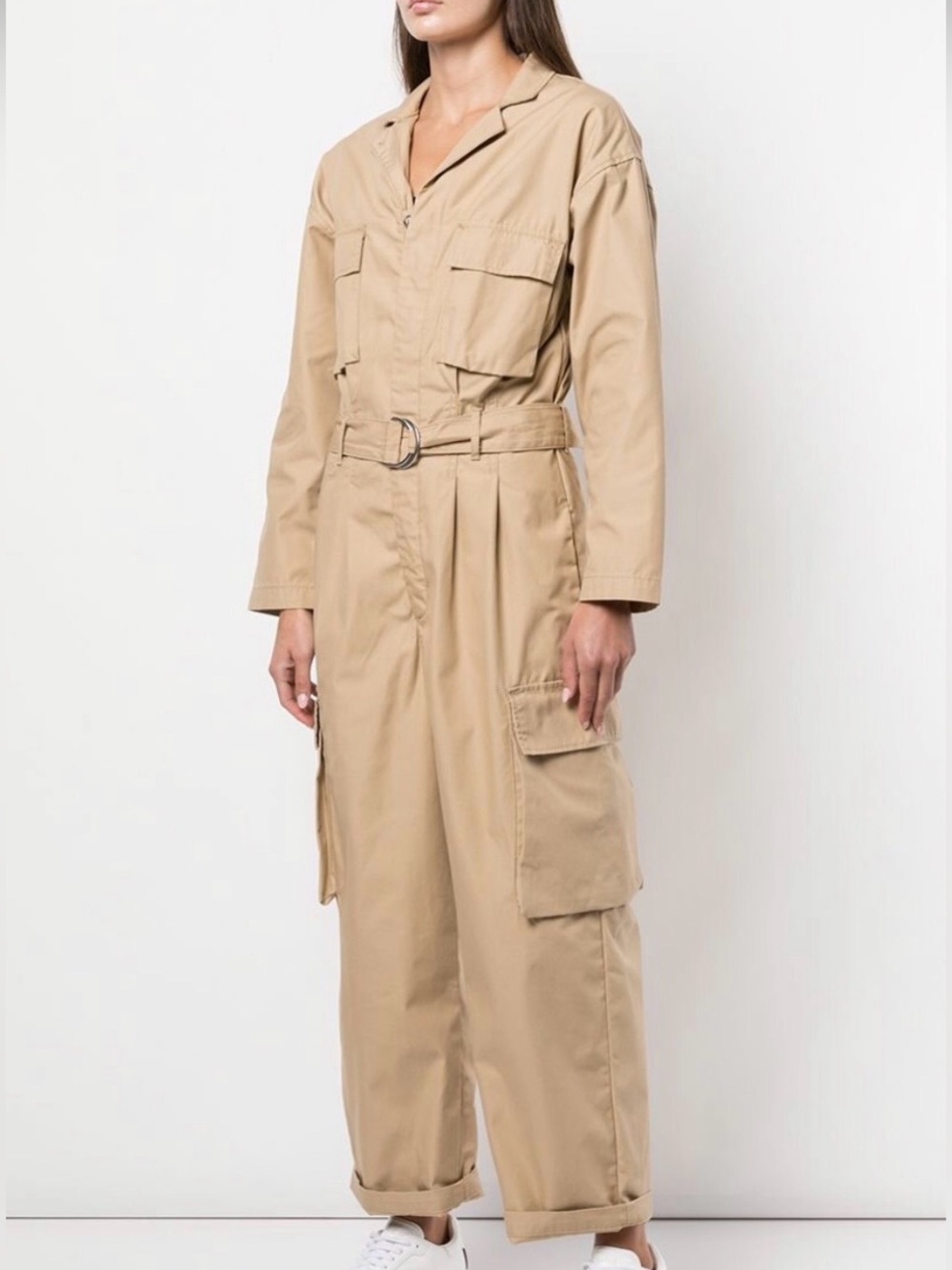 NWOT Levi’s Beige cotton multi-pocket utility Jumpsuit